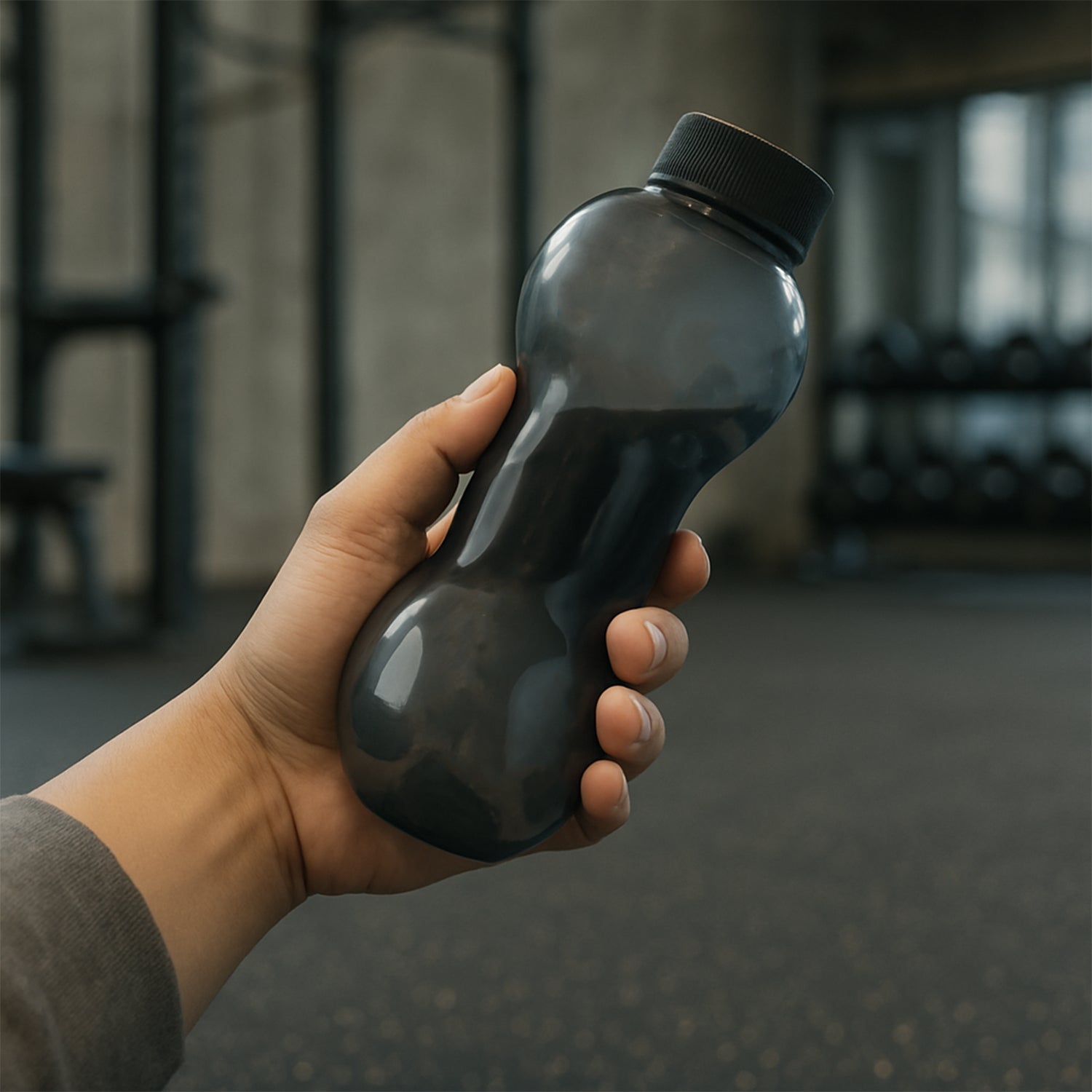Dumbbell Water Bottle Gym Water Bottle Use For School , Gym , Office Use (550 ml) Dumbbell Water Bottle Gym Water Bottle Use For School , Gym , Office Use (550 ml)